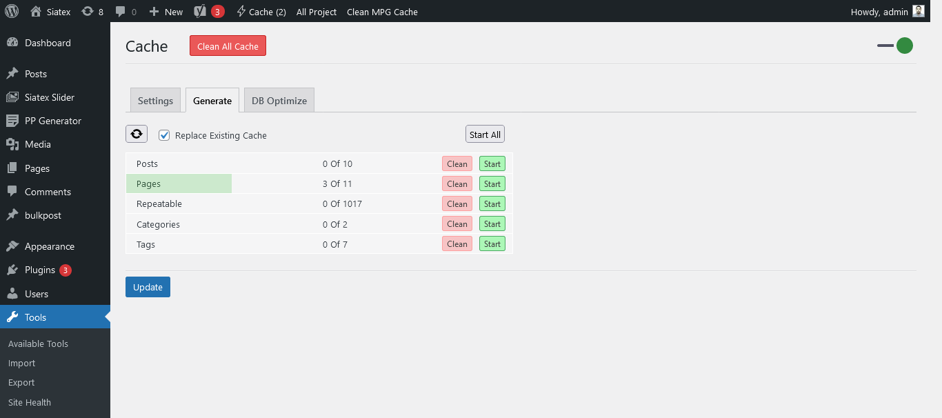 Cache Plugin Interface