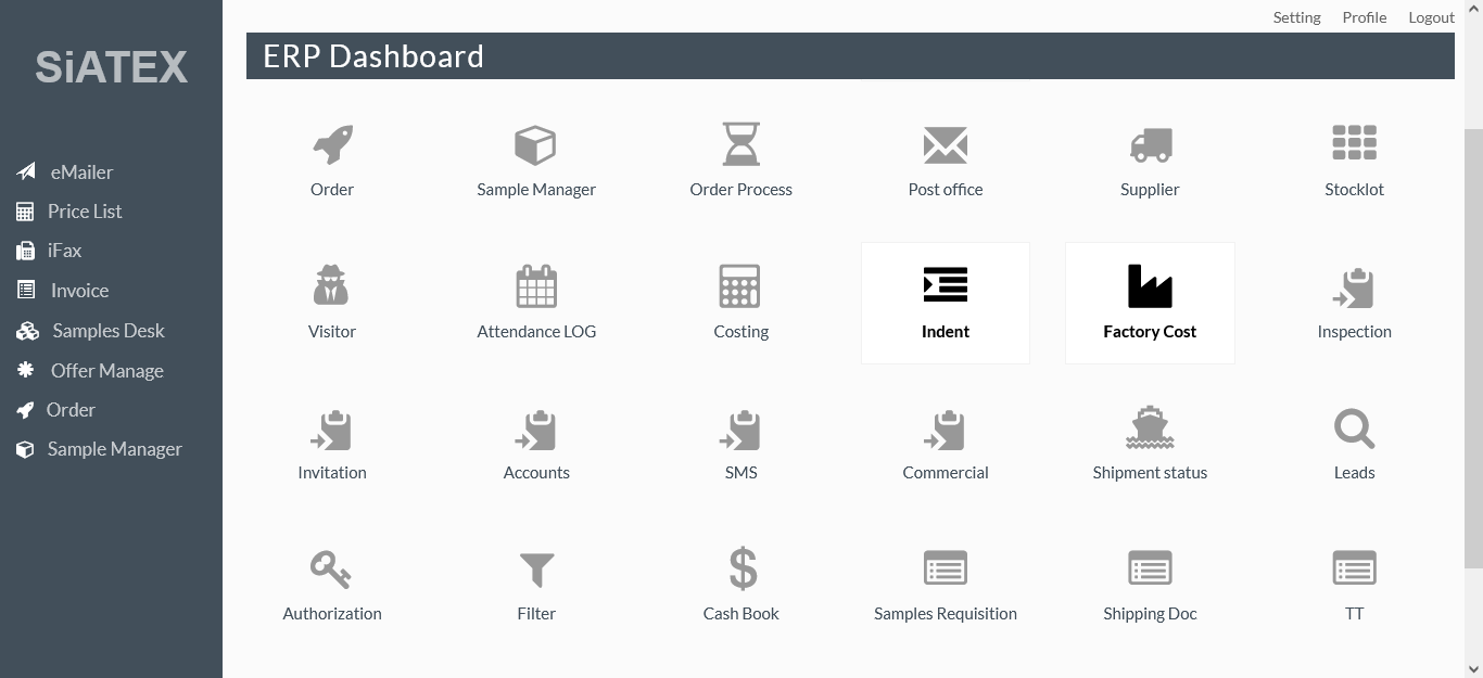 ERP Dashboard